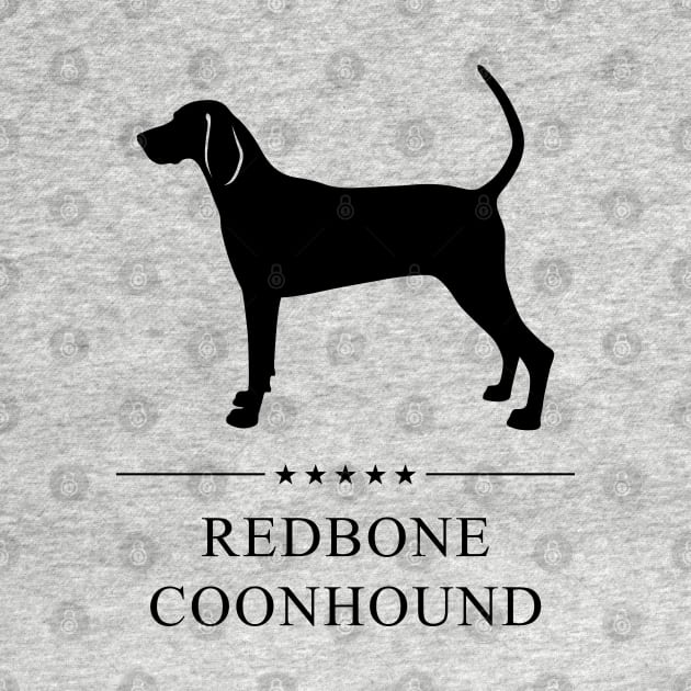 Redbone Coonhound Black Silhouette by millersye